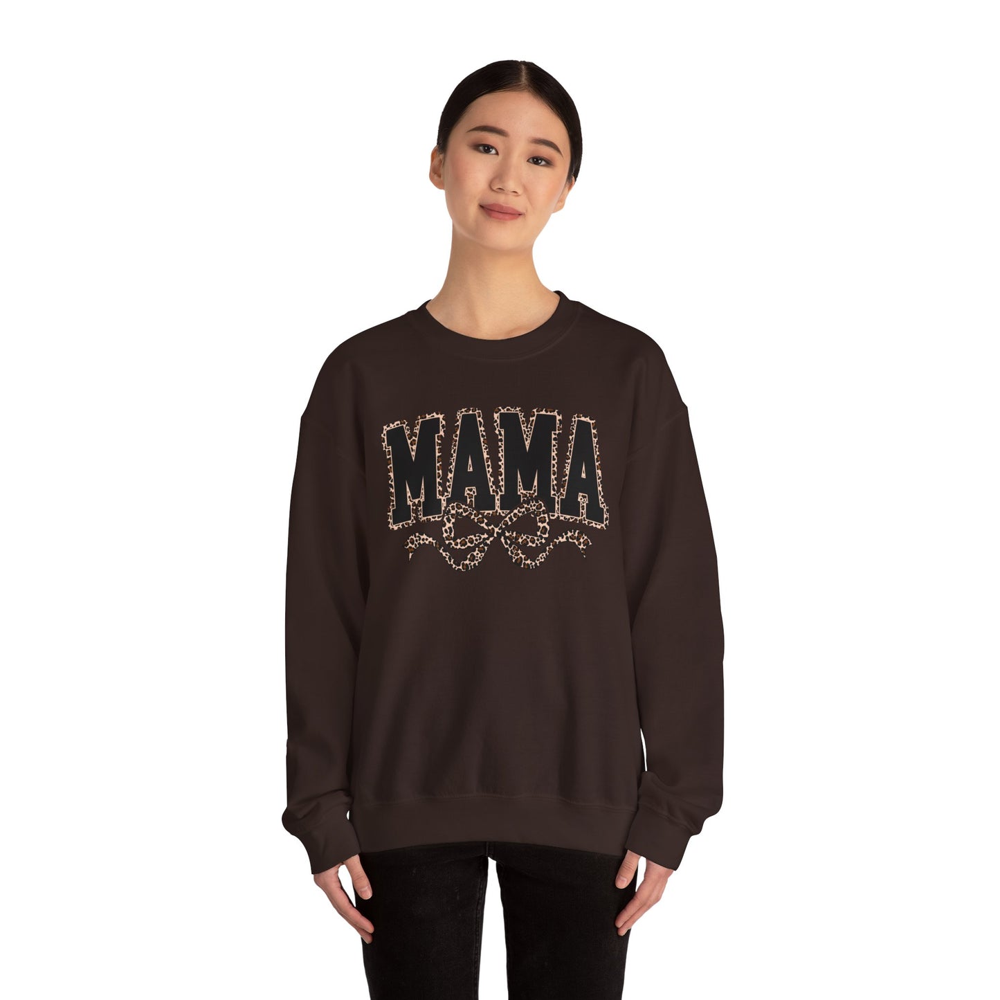 Leopard Print "MAMA" Crewneck