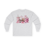 Valentine Coffee & Sweets Long Sleeve Tee