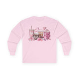 Valentine Coffee & Sweets Long Sleeve Tee