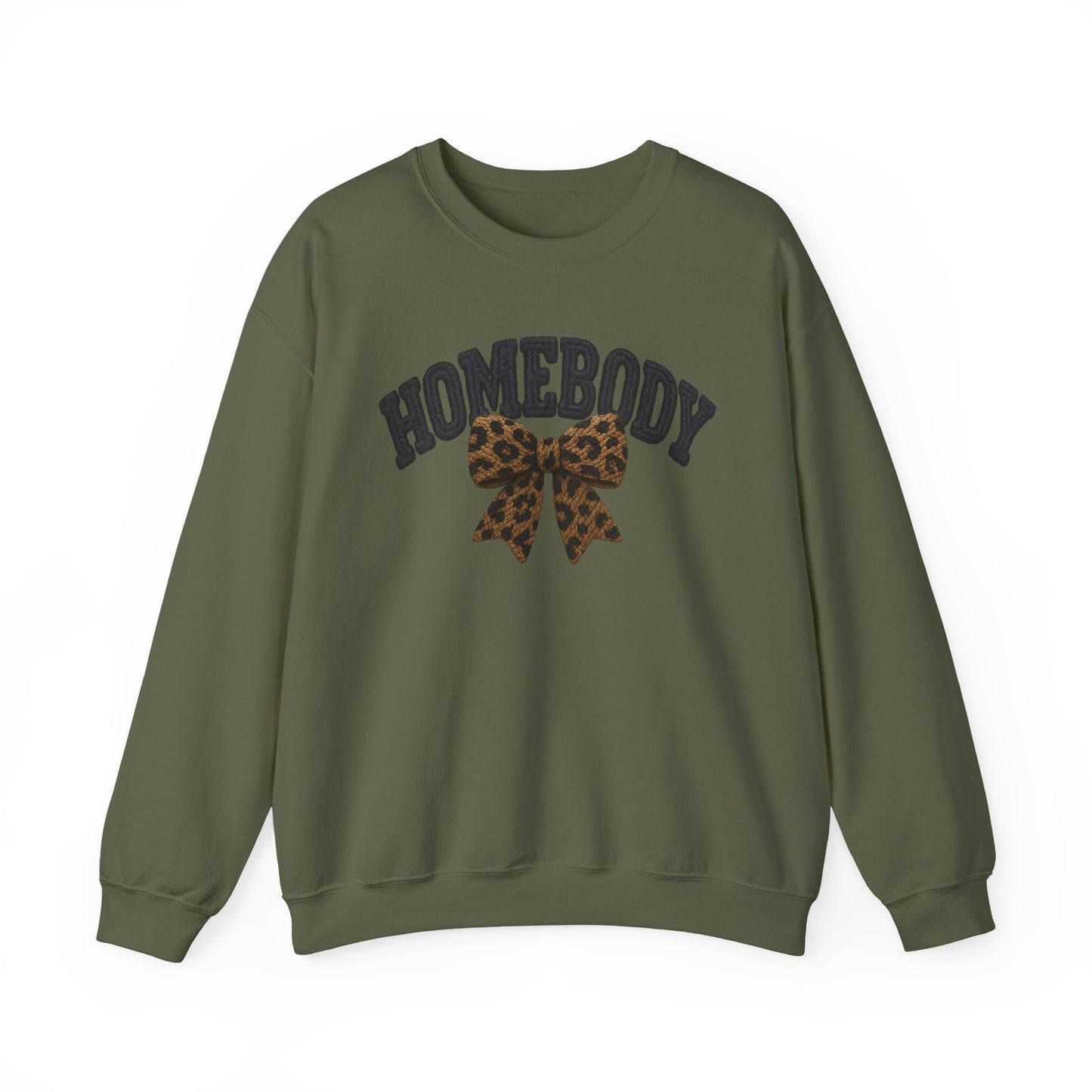 Homebody Leopard Bow Crewneck