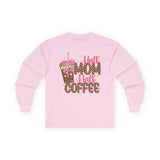 Half Mom Half Coffee Long Sleeve Tee