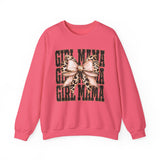 Girl Mama Leopard Bow Crewneck