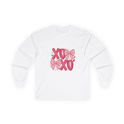 XOXO Pink Bow Long Sleeve Tee