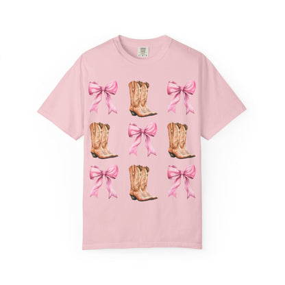 Cowgirl Boots & Pink Bows T-Shirt