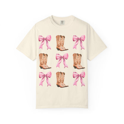 Cowgirl Boots & Pink Bows T-Shirt