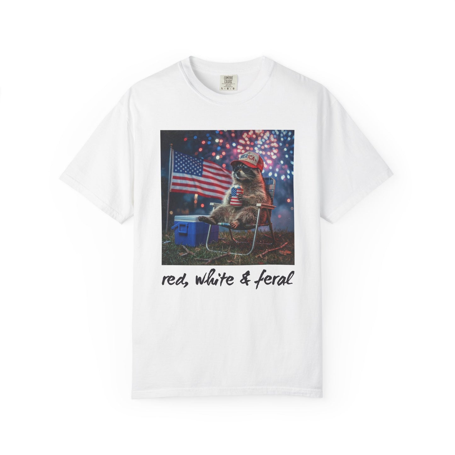 Patriotic 'Red, White & Feral' T-Shirt