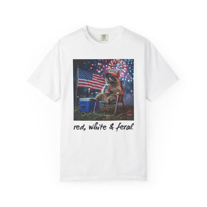 Patriotic 'Red, White & Feral' T-Shirt