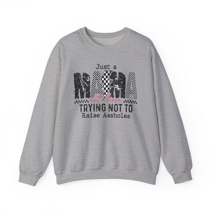 “Mama Trying Not to Raise Assholes” Crewneck