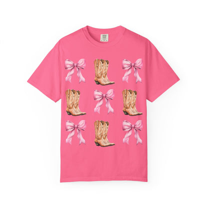 Cowgirl Boots & Pink Bows T-Shirt