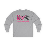 Peace, Love, Cupid Long Sleeve Tee