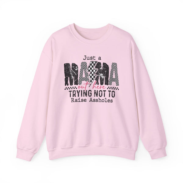“Mama Trying Not to Raise Assholes” Crewneck