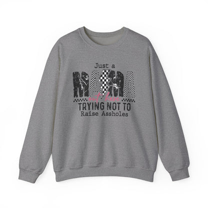 “Mama Trying Not to Raise Assholes” Crewneck