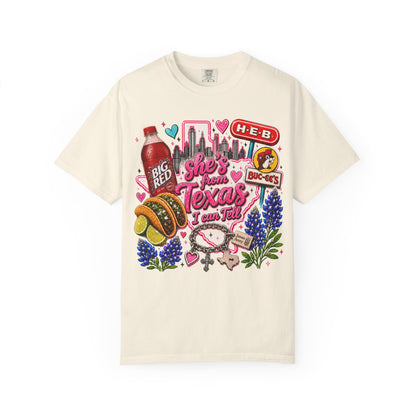Big Red - "She's from Texas I can tell" T-Shirt