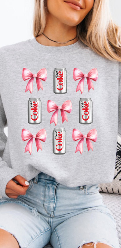 Diet Coke Bow Crewneck