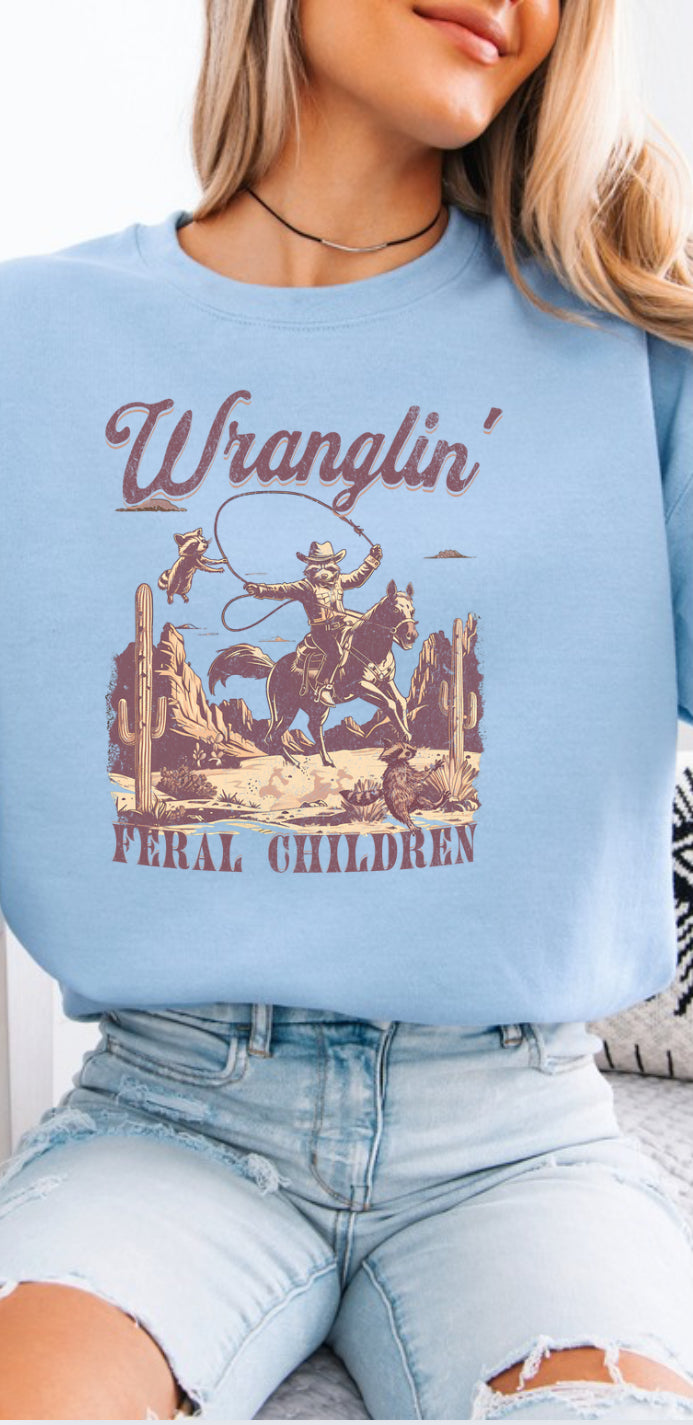 Wranglin' Western Crewneck