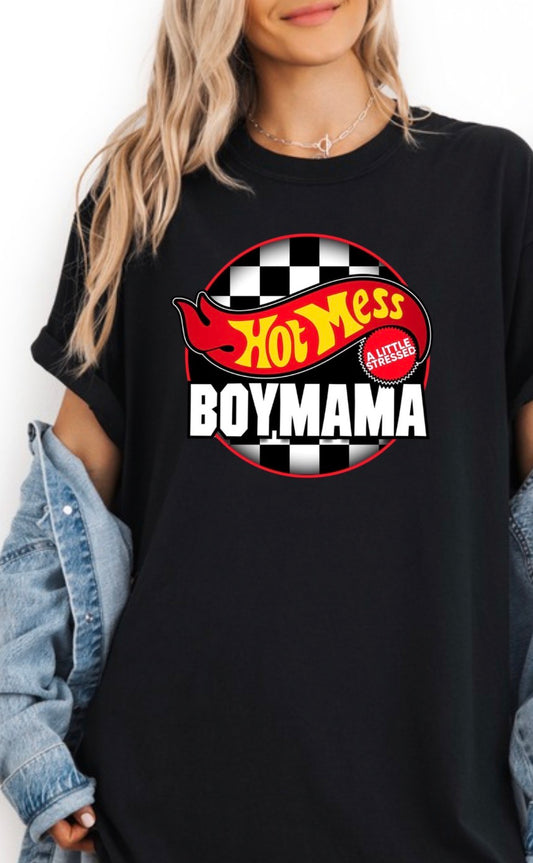 Hot Mess Boy Mama T-Shirt