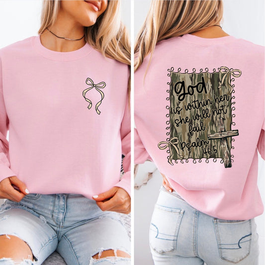 “God is within her; she will not fail" Crewneck