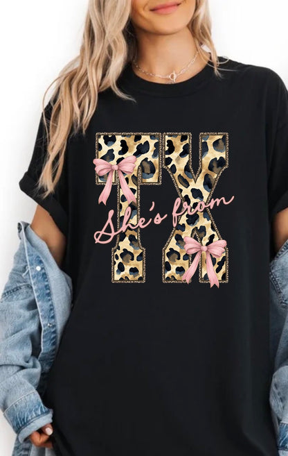 She’s From TX Graphic T‑Shirt