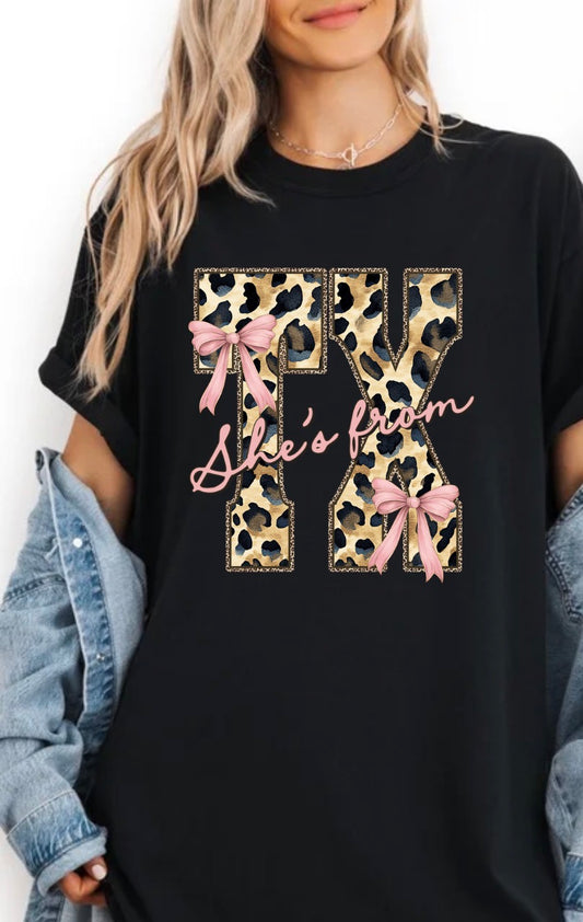 She’s From TX Graphic T‑Shirt