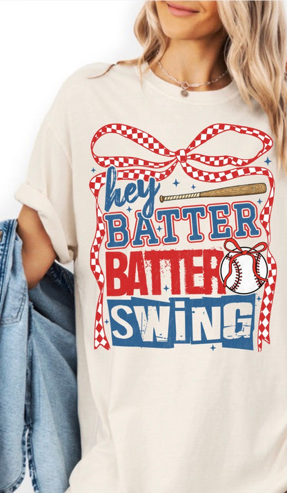 Baseball 'Hey Batter Batter Swing' T-Shirt