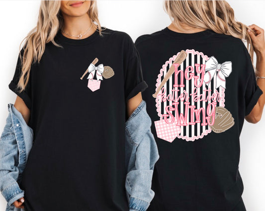 ‘Hey Batter Batter Swing' Graphic T-Shirt