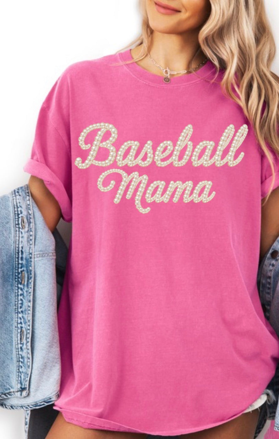 Pearl Baseball Mama T-Shirt