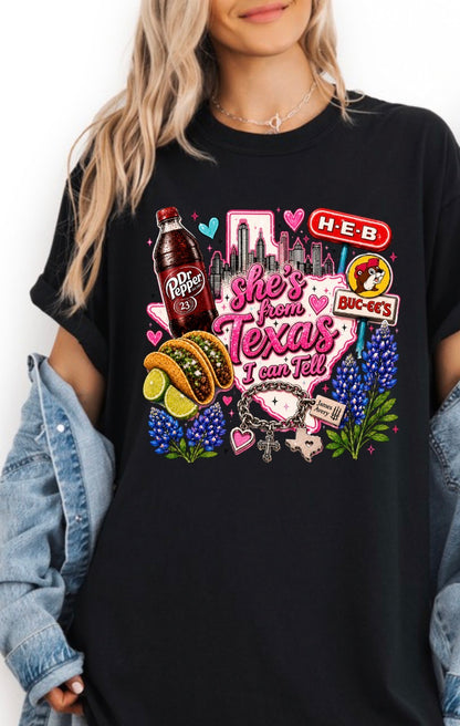 Dr.Pepper "She’s from Texas, I can tell" T-Shirt
