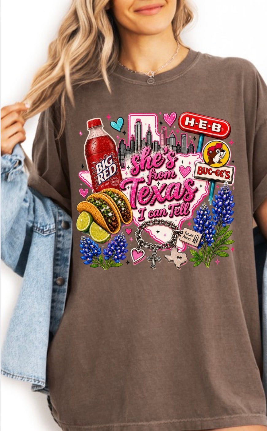 Big Red - "She's from Texas I can tell" T-Shirt