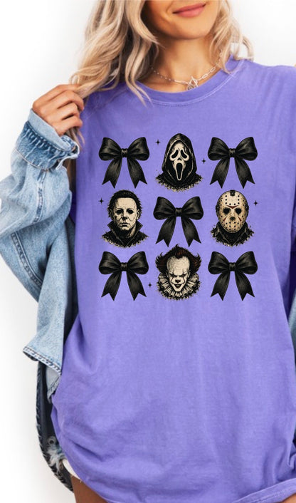 Horror Mask Grid T‑Shirt
