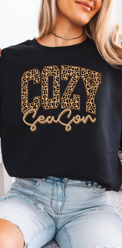 Cozy Season Leopard Crewneck