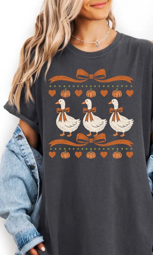 Goose Pattern T-Shirt