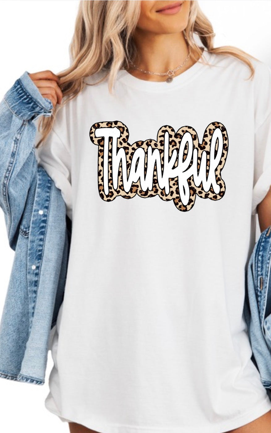 Thankful Leopard T-Shirt