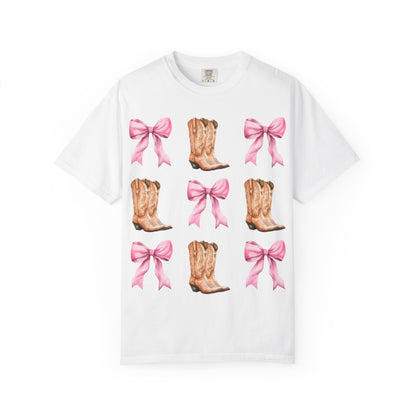 Cowgirl Boots & Pink Bows T-Shirt