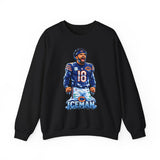 Iceman Football Player Graphic Crewneck
