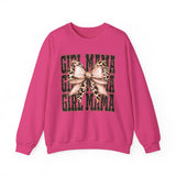 Girl Mama Leopard Bow Crewneck