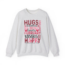 Hugs Be Mine February Kisses Crewneck