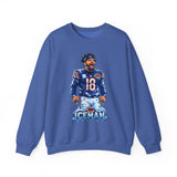 Iceman Football Player Graphic Crewneck