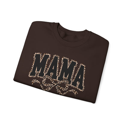 Leopard Print "MAMA" Crewneck