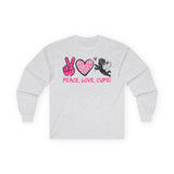 Peace, Love, Cupid Long Sleeve Tee